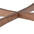 iNSPIRE Q Contemporary Oval Wood Coffee Table with Tapered Legs in Dark Walnut