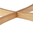 iNSPIRE Q Oval Contemporary Wood Coffee Table with Tapered Legs in Light Oak
