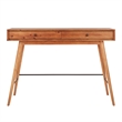 iNSPIRE Q 2-Drawer Wood TV Stand Console Table with Tapered Legs in Brown