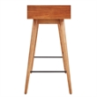 iNSPIRE Q 2-Drawer Wood TV Stand Console Table with Tapered Legs in Brown