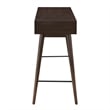 iNSPIRE Q 2-Drawer Wood TV Stand Console Table with Tapered Legs in Dark Walnut