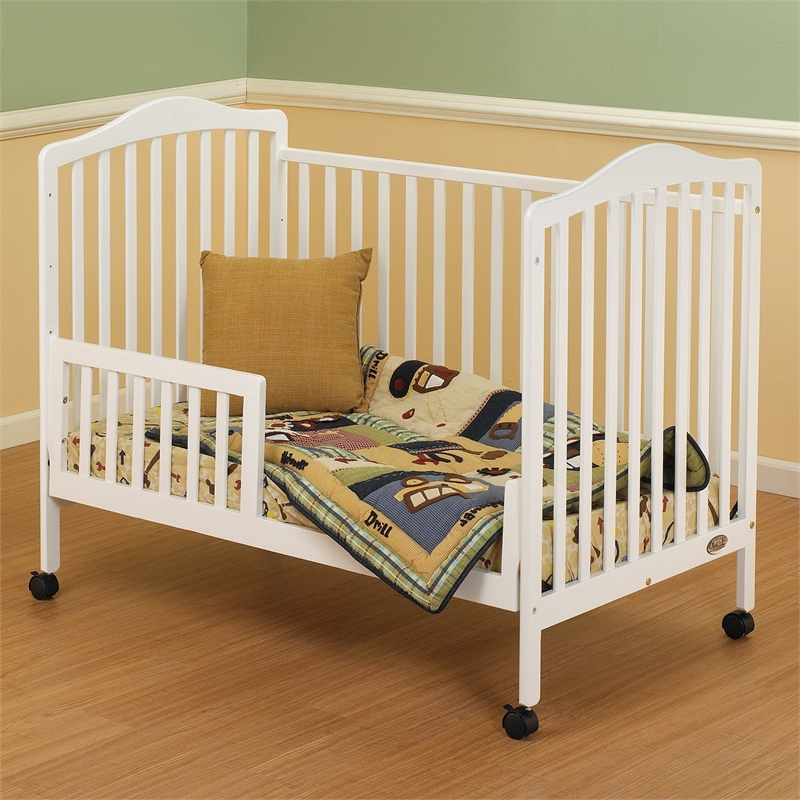 Orbelle Jenny Modern New Zealand Pine Solid Wood Full Size Crib in Gray