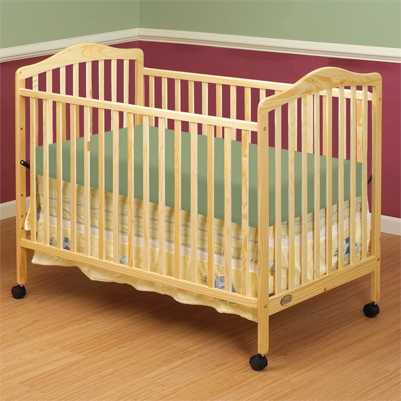 Orbelle Jenny Modern New Zealand Pine Solid Wood Full Size Crib in Gray