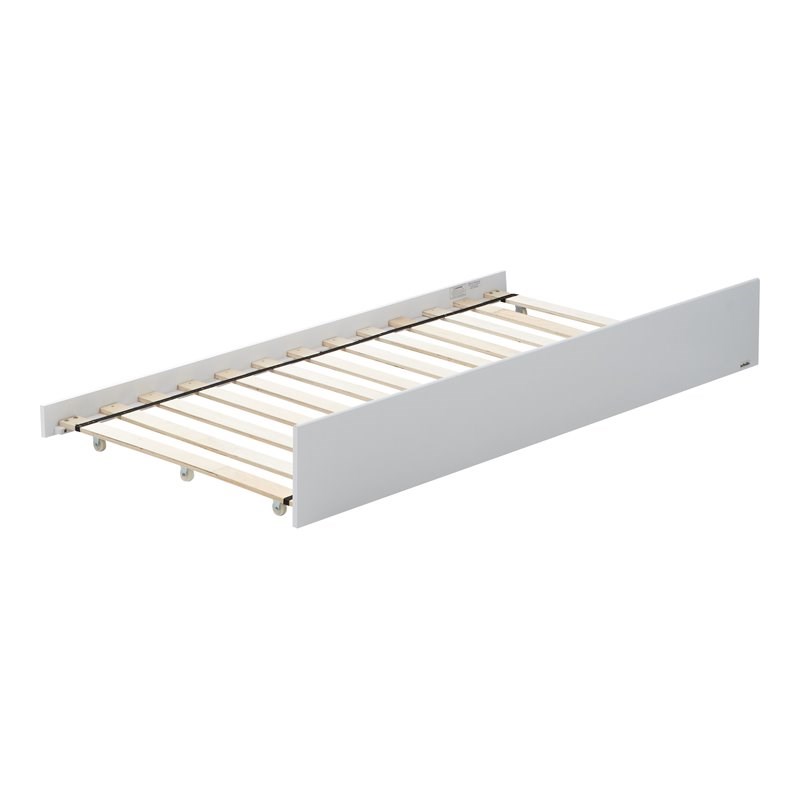 Orbelle Model 3739 Modern Solid Wood Trundle without Side Panels in White