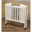 Orbelle Noa Three Level Modern Solid Wood Mini Portable Crib in White