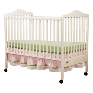 Orbelle Jenny Modern New Zealand Pine Solid Wood Full Size Crib in White