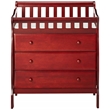 Orbelle Oneman Modern New Zealand Pine Solid Wood Changing Tables in Cherry