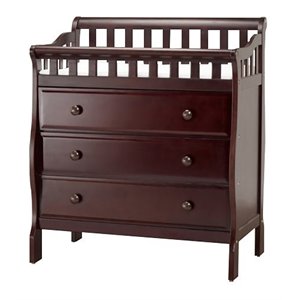 orbelle oneman modern new zealand pine solid wood changing tables in espresso