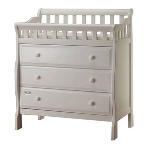 orbelle oneman modern new zealand pine solid wood changing tables in white