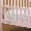 Orbelle Contemporary New Zealand Pine Solid Wood Toddler Bed in Pink