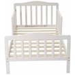 Orbelle Contemporary New Zealand Pine Solid Wood Toddler Bed in White
