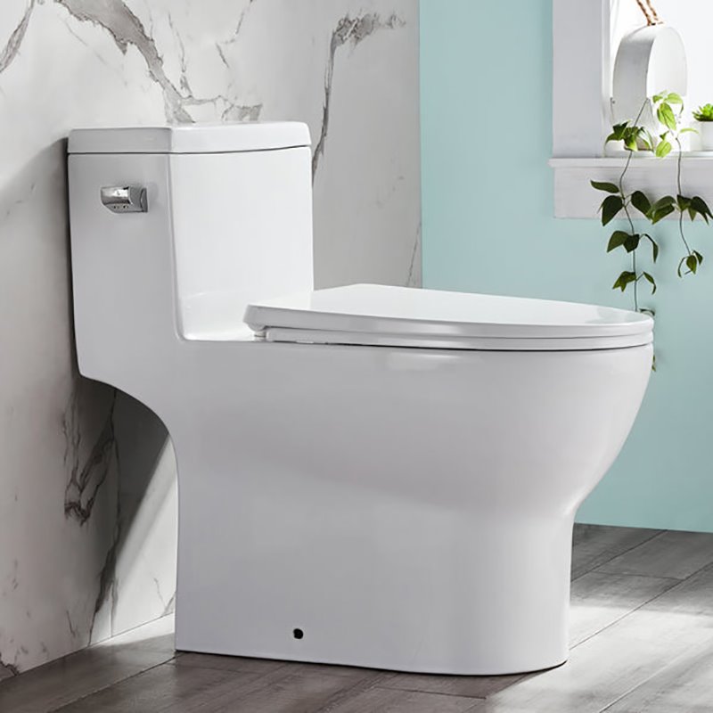 DeerValley Water Efficient Elongated Modern Ceramic OnePiece Toilet in