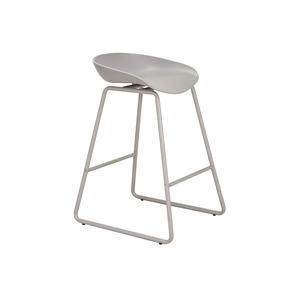 Brant House Celyn 30&quot Metal Barstool with Wow-worthy Patterns in Cool Gray