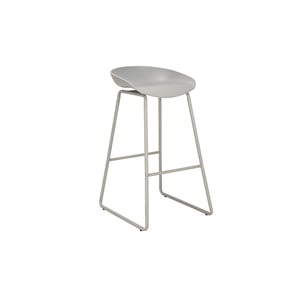 Brant House Celyn 26&quot Modern Style Metal Counter Stool in Cool Gray Finish