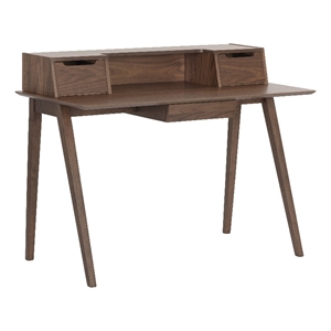 Brant House Baylee 47.25&quot Rectangular Modern Wood Desk in Natural Walnut