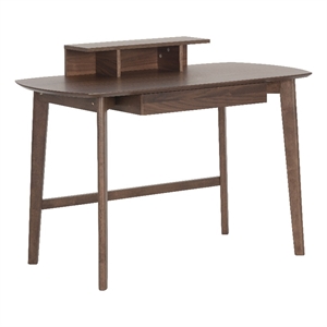 Brant House Nixon 47.25&quot Rectangular Modern Wood Desk in Natural Walnut
