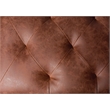 Brant House Aria Contemporary Faux Leather Bench in Antique Brown