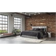 Brant House Aria Contemporary Faux Leather Bench in Antique Brown