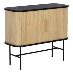 Brant House Arinda 35.5x14.25&quot Modern Wood Sideboard in Natural/Black