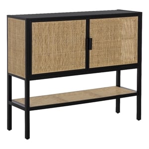 Brant House Gemni 47.25x13.75&quot Modern Wood Highboard in Black