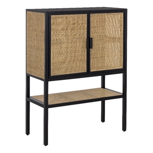 Brant House Kezia 35.25x15.75&quot Modern Wood Highboard in Black