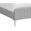 Brant House Heidi Fabric King Bed with Channel Tufted Headboard in Light Gray
