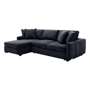 kova sofa bed chaise - laf - sectional - navy