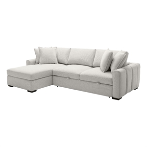 kova sofa bed chaise - laf - sectional - silver