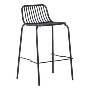 Brant House - Cypress Outdoor Counter Stool - Black (Set of 2)