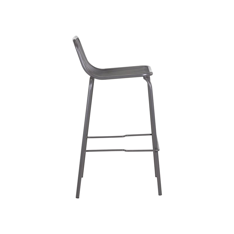 Brant House - Cypress Outdoor Counter Stool - Dark Gray (Set of 2)