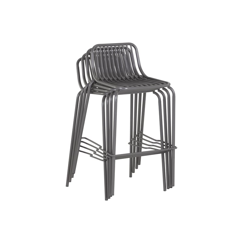 Brant House - Cypress Outdoor Counter Stool - Dark Gray (Set of 2)