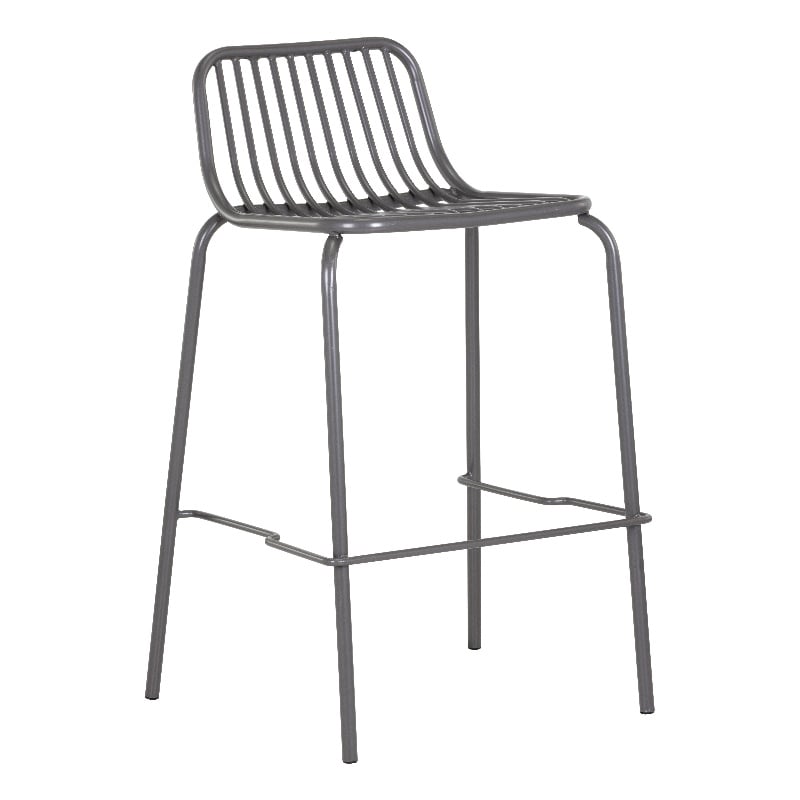 Brant House - Cypress Outdoor Counter Stool - Dark Gray (Set of 2)