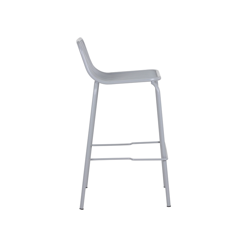 Brant House - Cypress Outdoor Counter Stool - Silver (Set of 2)