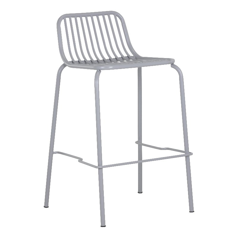 Brant House - Cypress Outdoor Counter Stool - Silver (Set of 2)