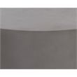 Brant House Blaine Round Contemporary Ceramic End Table in Dark Gray