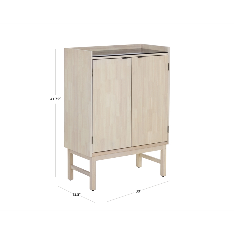Wesson Wooden Wine Cabinet - Natural