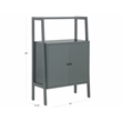 Novak Wine Cabinet - Grey Green