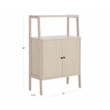 Novak Wooden Wine Cabinet - Natural