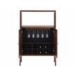 Novak Wooden Wine Cabinet - Walnut