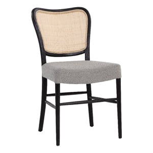 Brant House Lyssa 35.75&quot Modern Wood Dining Chair in Gray (Set of 2)