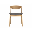 Brant House Haisley Dining Chair - Natural Finished- Dark Gray - Set Of 2