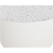Brant House Logan Concrete End Table - Terrazzo White