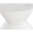 Brant House Union Concrete End Table - Terrazzo White