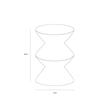 Brant House Union Concrete End Table - Terrazzo White