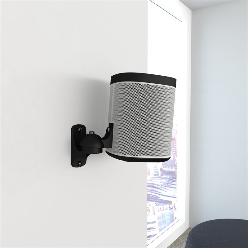 AVF Traditional Nylon Speaker Wall Mounts in Black (Set of 2)