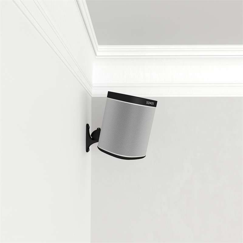 AVF Traditional Nylon Speaker Wall Mounts in Black (Set of 2)