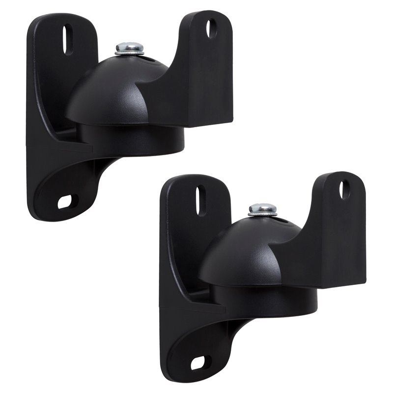 AVF Traditional Nylon Speaker Wall Mounts in Black (Set of 2)