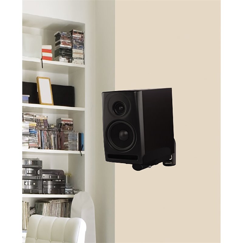 AVF Traditional Steel Side Clamping Speaker Mounts in Black (Set of 2)