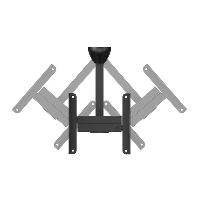 AVF Traditional Steel Side Clamping Speaker Mounts in Black (Set of 2)