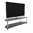 AVF Transitional Steel and Glass TV Stand for up to 65